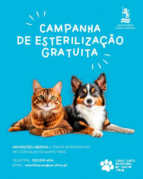 Campanha Gratuita de Estereliza&ccedil;&atilde;o de Animais de Companhia