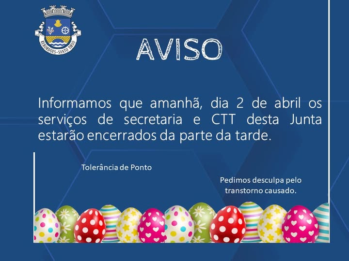 Aviso - Toler&atilde;ncia de Ponto