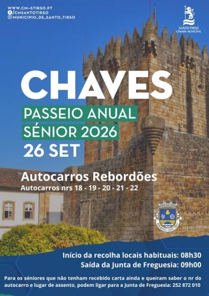 Passeio Anual S&eacute;nior 2026 